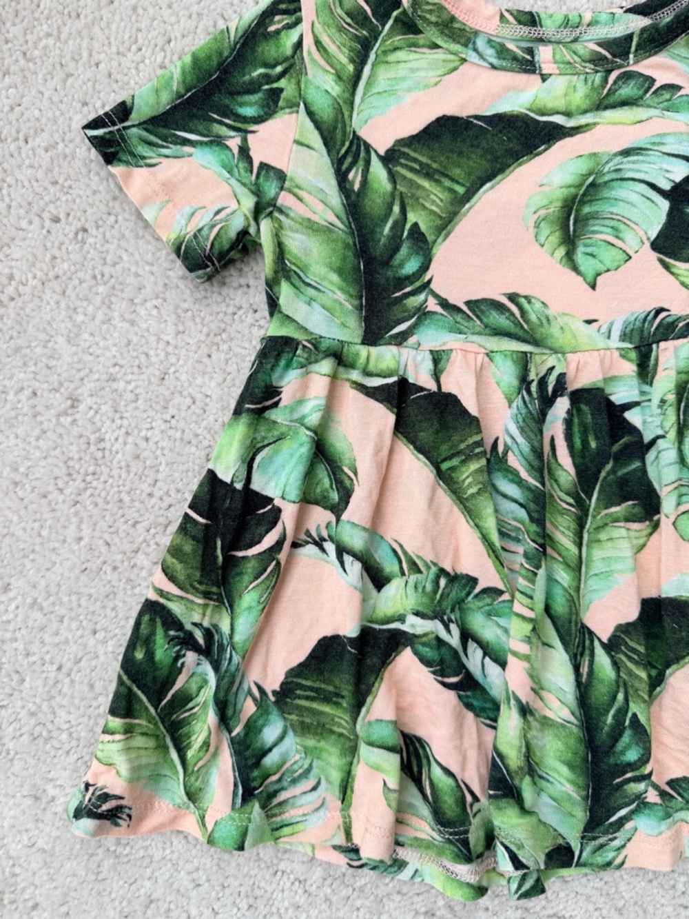 Posh Peanut Tiffany Print Peplem Shirt and Ruffled Short Set - Picture 3 of 12